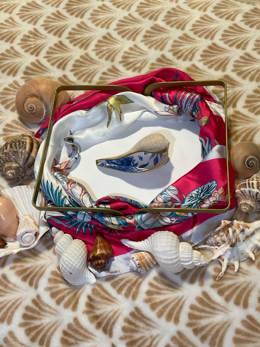 Paper Fig Sea Shell Trinket Dish - Picture 2 of 5